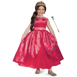 Child's Girls Deluxe Disney Princess Elena Of Avalor Dress Costume Bundle - Girls Medium (7-8) ages 5-7~ 58-66 lbs approx 26"-27" chest & 22.5"-23" wa