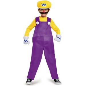 Child's Boys Deluxe Nintendo Super Mario Brothers Wario Costume - Boys Large (10-12) for ages 8-10~ 60-87 lbs approx 28"-30" chest~ 24"-25" waist~ 28-