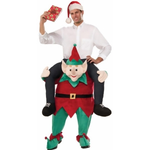 Mens 34 Myself On An Elf Riding Elf Christmas Plush Mascot Costume Mens Standard 34 waist 5'9 5'11 approx 170-190lbs - All