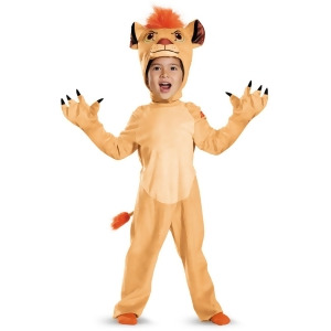 Child's Boys Deluxe Kion The Lion King Prince Of Pride Rock Costume - Toddler (3T-4T) approx 22-23" chest~ 20-21" waist for 39-42" height & 34-38 lbs