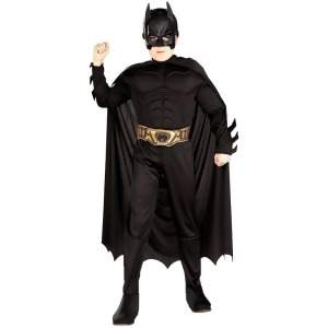 Child's Boys Batman Begins Dc Comics The Dark Knight Costume - Boys Large (10-12) for ages 7-10 approx 30"-33" waist - 54"-58" height