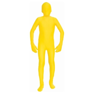 Bright Yellow Adult Disappearing Man Professional Quality Full Body Zentai Suit - Mens Large (42) 5'7" - 6'1" approx 150-180lbs