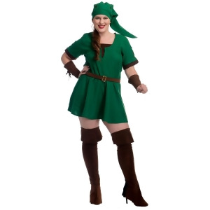Womens Fantasy Game Green Elf Warrior Princess Costume - Womens 3XL ~ XXXL (26-30) approx 42 waist~ 50 hips~ 50 bust C-DD