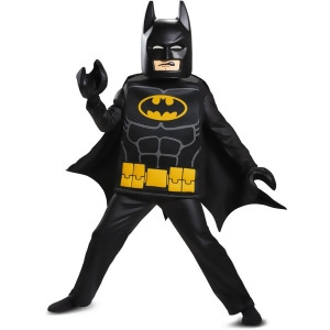 Child's Boys Deluxe Lego Batman Movie Batman Costume - Boys Medium (7-8) for ages 5-7 - 48-60 lbs approx 26.5" chest - 24.5" waist - 27.5" hips - 21-2