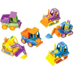 12 Assorted Wind Up Easter Bunny Construction Trucks Vehicles Toys 4 - All