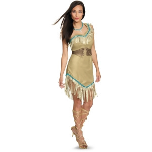 Adult's Womens Prestige Sexy Pocahontas Dress Costume - Womens Standard (18-20) approx 37-39 waist - 47-49 hips - 45-47 bust - inseam 26-28" 175-190 l