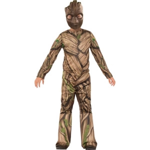 Child's Boys Guardians Of The Galaxy Vol. 2 Groot Costume - Boys Large (12-14) for ages 8-10 approx 31"-34" waist - 56-60" height