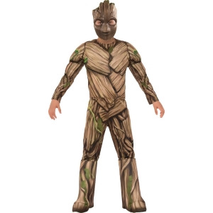 Child's Boys Deluxe Guardians Of The Galaxy Vol. 2 Groot Costume - Boys Small (4-6) for ages 3-5 - 44-48" height - 25-26" waist