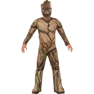 Child's Boys Deluxe Guardians Of The Galaxy Vol. 2 Groot Costume - Boys Medium (8-10) for ages 5-7 approx 27"-30" waist - 50-54" height