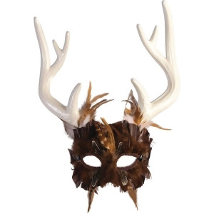 Adult's Mythical Creature Druid Guardian Of The Forest Mask Costume Accessory Standard size - All