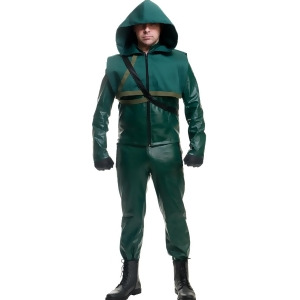 Mens Deluxe Premuim Dc Comics Green Arrow Tv Series Costume - Mens X-Small (34-36) 34-36" chest - 5'5" - 5'9" approx 100-125lbs