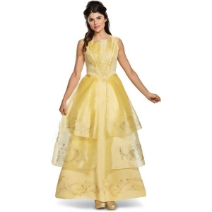 Adult's Womens Deluxe Beauty And The Beast Belle Gown Costume - Womens Medium (8-10) 7-29 waist" - 37-39 hips" - 35-37" bust - inseam 27-29" - 120-130