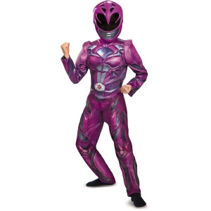 Child's Girls Deluxe Power Rangers Movie Pink Ranger Costume - Girls Medium (7-8) for ages 5-7 - 58-66 lbs approx 29" chest - 26" waist - 30.5" hips -