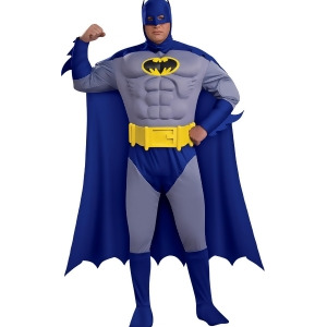 Adult's Mens Deluxe Brave And The Bold Batman Costume Mens Standard 44 44 chest 5'9 5'11 approx 170-190lbs - All