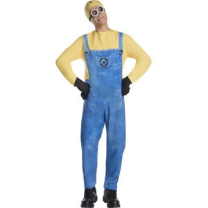 Adult Mens Despicable Me 3 Minion Jerry Jumpsuit Costume - Mens Standard (46) 46" chest - 36-40" waist - 33" inseam - 5'9" - 5'11" approx 170-190lbs