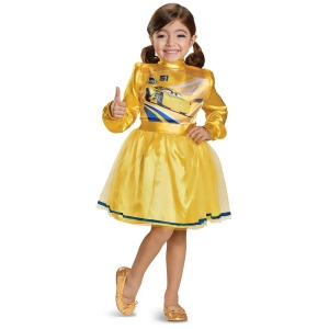 Child's Girls Deluxe Disney Cars 3 Cruz Ramirez Costume Dress - Toddler (2T) approx 20-21" chest - 19-20" waist - 20-21" hips - 10-12" inseam - 33-36"