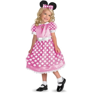 Girls Disney Mickey Mouse Clubhouse Pink Minnie Costume Dress - Toddler (2T) approx 20-21" chest - 19-20" waist - 20-21" hips - 10-12" inseam - 33-36"