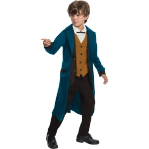 Child's Boys Deluxe Fantastic Beasts Newt Scamander Costume - Boys Large (12-14) for ages 8-10 approx 31"-34" waist - 56-60" height