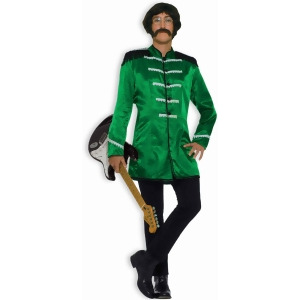 Mens Green 60s British Explosion Beatles Sgt Peppers Band Jacket Costume 42 Standard 42 42 chest 5'9 5'11 approx 160-185lbs - All