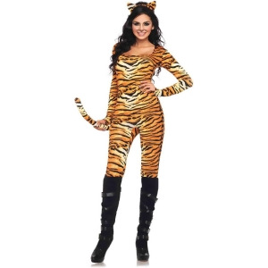 Adult's Womens Sexy Wild Tigress Queen Of The Jungle Costume - Womens X-Large (14-16) approx 40-42" Hip - 29-31" Waist - 38-40" Bust - 29" Inseam