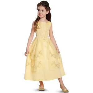 Child's Girls Classic Beauty And The Beast Belle Gown Costume - Girls Medium (7-8) for ages 5-7 - 58-66 lbs approx 29" chest - 26" waist - 30.5" hips 
