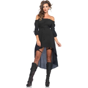 Adult's Womens Renaissance Lady Peasant Black Gauze Dress Costume - Womens 3X/4X (22-26) approx 50-55" Hip - 40-44" Waist - 45-50" Bust - DD+ Cup size