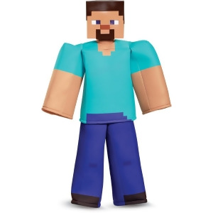 Child's Boys Prestige Minecraft Steve Mine Craft Mojang Costume - Boys Medium (7-8) for ages 5-7 - 48-60 lbs approx 26.5" chest - 24.5" waist - 27.5" 