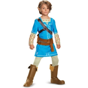 Child's Boys Deluxe The Legend Of Zelda Breath Of The Wild Link Costume - Boys Small (4-6) for ages 3-5 - 36-47 lbs approx 26" chest - 23.5" waist - 2