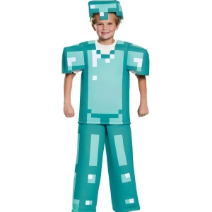 Child's Boys Prestige Minecraft Armor Mine Craft Mojang Costume - Boys Medium (7-8) for ages 5-7 - 48-60 lbs approx 26.5" chest - 24.5" waist - 27.5" 