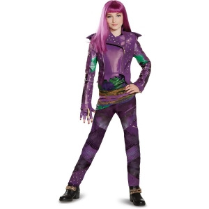 Child's Girls Prestige Disney Descendants 2 Isle Look Mal Costume - Girls Small (4-6x) for ages 3-5 - 9-50 lbs approx 26" chest - 23" waist - 26.5" hi