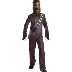 Child's Boys Star Wars The Force Awakens Wookie Chewbacca Costume - Boys Small (4-6) for ages 3-5 - 44-48" height - 25-26" waist