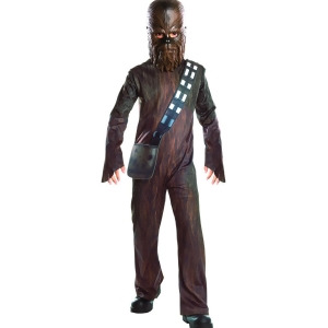 Child's Boys Star Wars The Force Awakens Wookie Chewbacca Costume - Boys Large (12-14) for ages 8-10 approx 31"-34" waist - 56-60" height