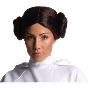 Star Wars Princess Leia Secret Wishes Women's Wig Costume Accessory Standard size - All