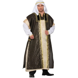 Saudi Arabian Sheik Aladdin Arab Desert Sultan Dress Prince Ali Mens Costume Mens Large 42 5'7 6'1 approx 150-180lbs - All