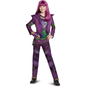 Child's Girls Deluxe Disney Descendants 2 Isle Look Mal Costume - Girls Large (10-12) for ages 8-10 - 67-84 lbs approx 30.5" chest - 27" waist - 32" h