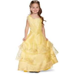 Child's Girls Prestige Beauty And The Beast Belle Gown Costume - Girls Medium (7-8) for ages 5-7 - 58-66 lbs approx 29" chest - 26" waist - 30.5" hips