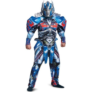 Mens Deluxe Transformers The Last Knight Optimus Prime Costume - Mens XXL (2XL 50-52) 50-52" chest - 44-46" waist - 50-52" hips - 30-32" inseam - 5'11