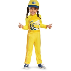 Child's Girls Classic Disney Cars 3 Cruz Ramirez Costume - Toddler (3T-4T) approx 22-23.5" chest - 20-22" waist - 22-23" hips - 12-16.5" inseam - 37-4