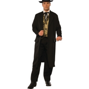 Men's Western Hustler Bar Gambler Swindler Outlaw Costume - Mens 2XL 48-50" chest - 18-18.5" neck - 42" waist