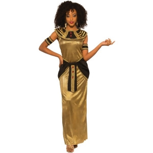 Women's Golden Egyptian Princess Goddess Dress Costume - Womens Large (12-14) - 40" bust  -  30-32" waist  -  40-43" hips