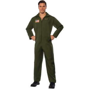 Mens Airforce Wingman Pilot Jumpsuit Costume - Mens 2XL 48-50" chest - 18-18.5" neck - 42" waist