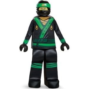 Child's Boys Prestige Lego Ninjago Movie Green Ninja Lloyd Costume - Boys Large (10-12) for ages 8-10 - 60-87 lbs approx 28" chest - 26.5" waist - 30"