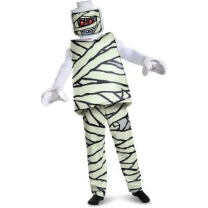 Child's Boys Deluxe Iconic Lego Mummy Minifigure Costume - Boys Large (10-12) for ages 8-10 - 60-87 lbs approx 28" chest - 26.5" waist - 30" hips - 24