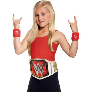 Girls Wwe World Wrestling Wrestler Championship Belt And Bands Accessory Kit Standard size - All
