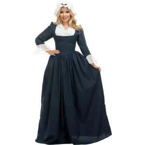 Adult Womens Colonial Woman 18th Century Pilgrim First Settlers Costume - Womens X-Small (3-5) approx 25 waist~ 36.5 hips~ 35 bust~ A-B