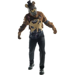 Adult Mens Five Nights And Freddy's 4 Nightmare Freddy Costume - Mens Standard (46) 46" chest - 36-40" waist - 33" inseam - 5'9" - 5'11" approx 170-19