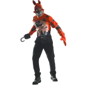 Adult Mens Five Nights And Freddy's 4 Nightmare Foxy Costume - Mens Small (36) 36" chest - 26-28" waist - 33" inseam - 5'6" - 5'9" approx 140-160lbs