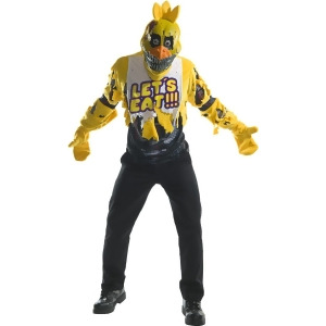 Adult Mens Five Nights And Freddy's 4 Nightmare Chica Costume - Mens Standard (50) 50" chest - 42-46" waist - 33" inseam - 5'9" - 5'11" approx 180-210