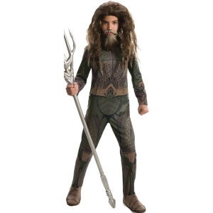 Child's Boys Justice League Aquaman Costume - Boys Small (4-6) for ages 3-5 - 44-48" height - 25-26" waist