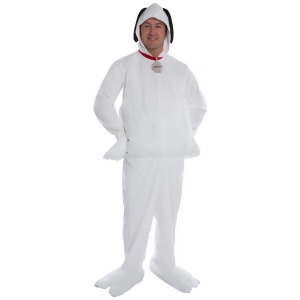 Peanuts Snoopy Beagle Dog Deluxe Mens Costume - Mens Standard (50) 50" chest - 46" waist - 34" inseam - 50" hip